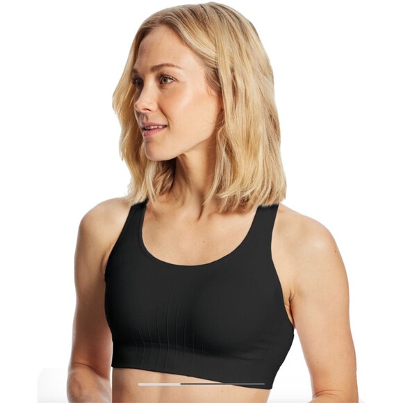 Champion C9 Women’s Medium Support Seamless Racerback Sports Bra - Black XS - Picture 1 of 16